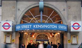High Street Kensington Tube Stop